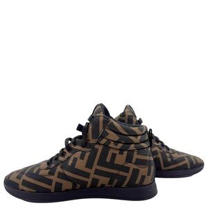 Fendi Women’s Black and Brown Patterned Sneakers